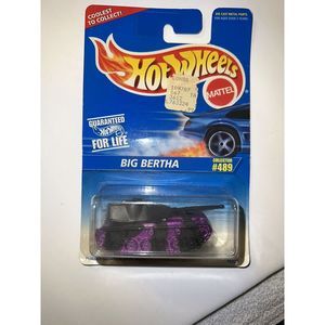 1995 Hot Wheels Big Bertha purple & black Collector #489 New in Packaging